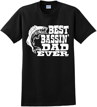 Amazon Com Thiswear Dad Fishing Best Bassin Dad Ever T Shirt Clothing