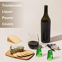 24 Pieces Translucent Liquor Pourer Covers