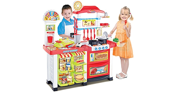 Cocina de juguete con supermercado - Cocina moderna con la ...