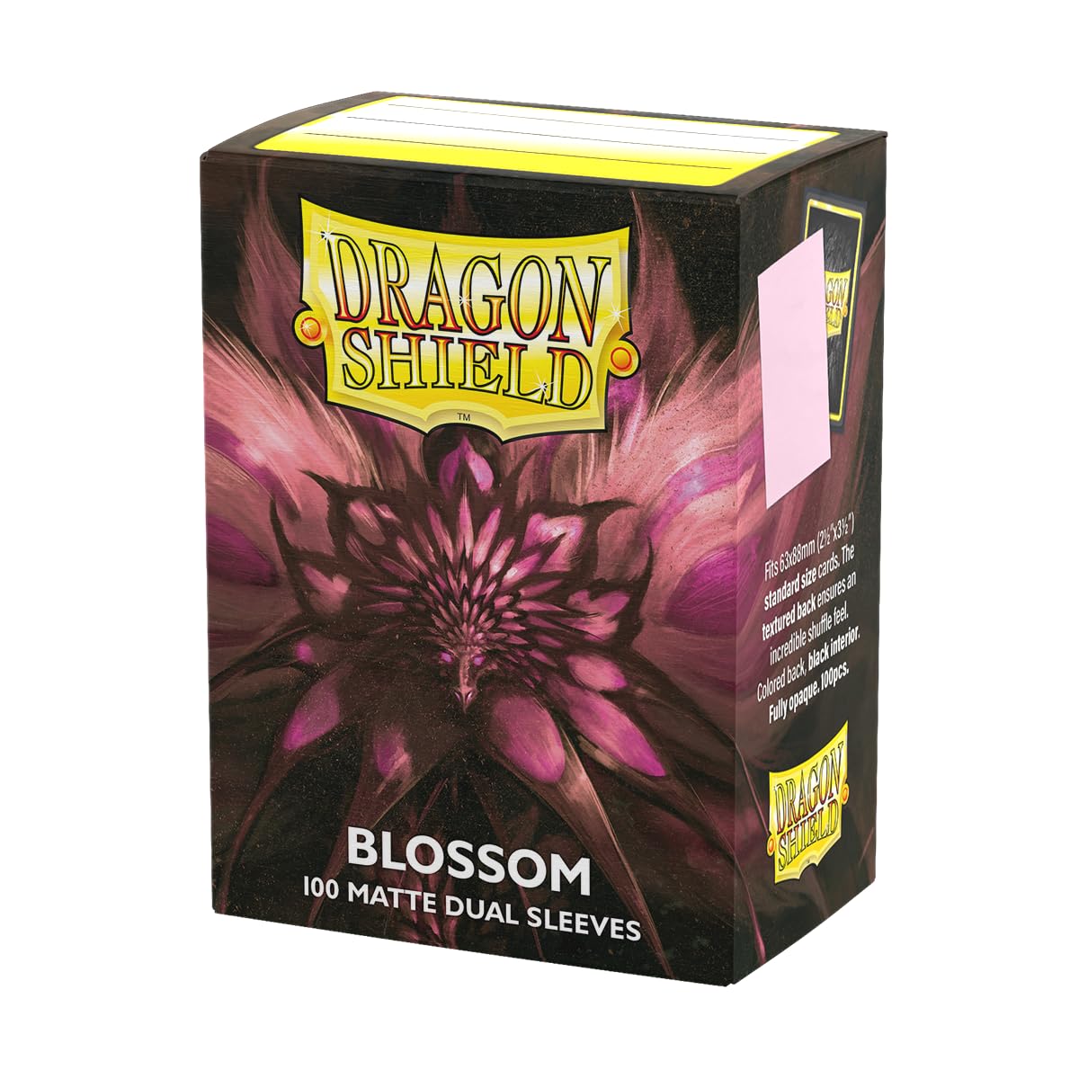 Photo 1 of Dragon Shield | Matte Dual Standard Size Card Sleeves | 100 CT - Smooth & Tough Premium TCG Sleeves - Compatible with Pokemon, Flesh & Blood, One Piece & Magic The Gathering | Blossom