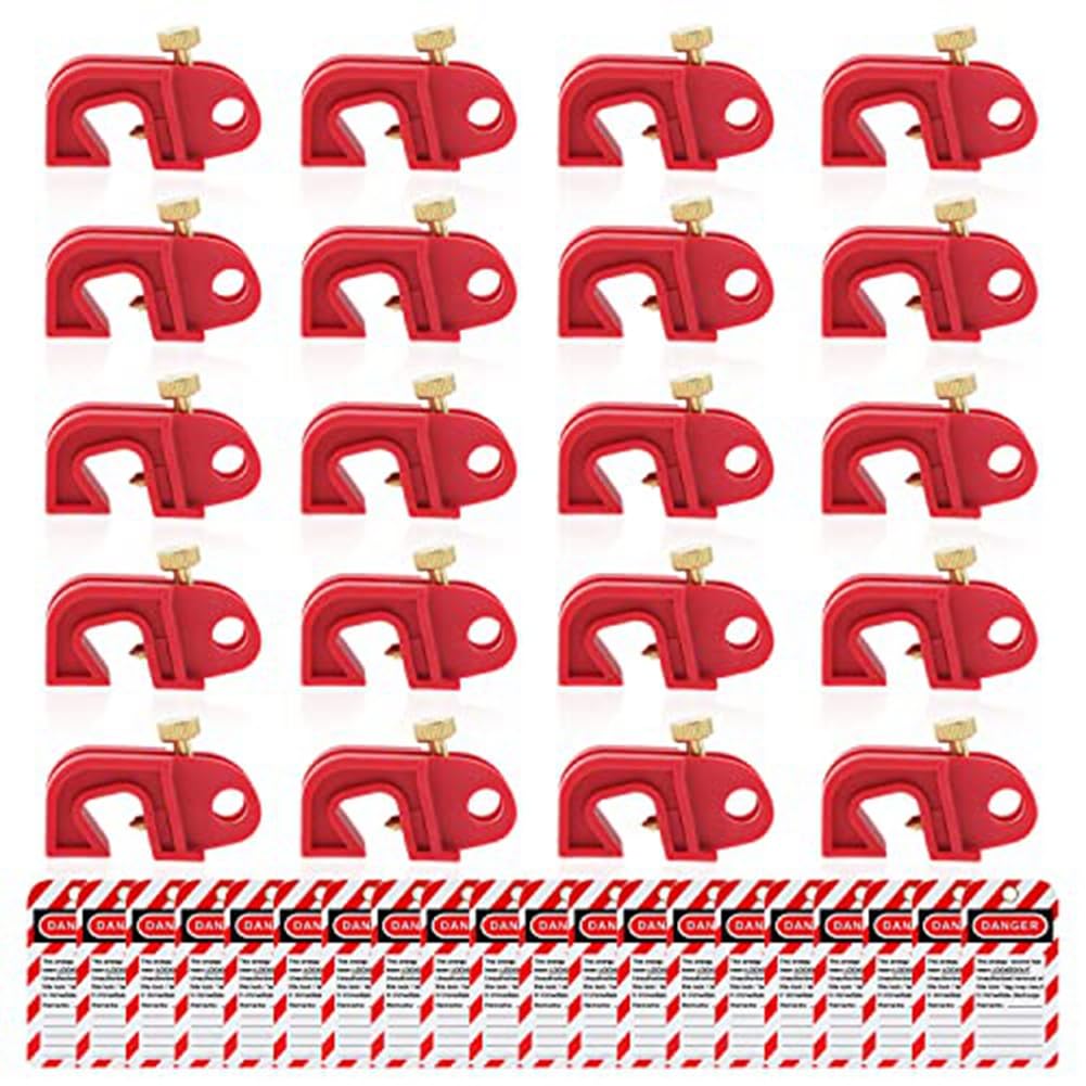 Dedjgoo Circuit Breaker Lockout Breakers Lockout Universal Electrical Fit for Lock Out Tag Out Set