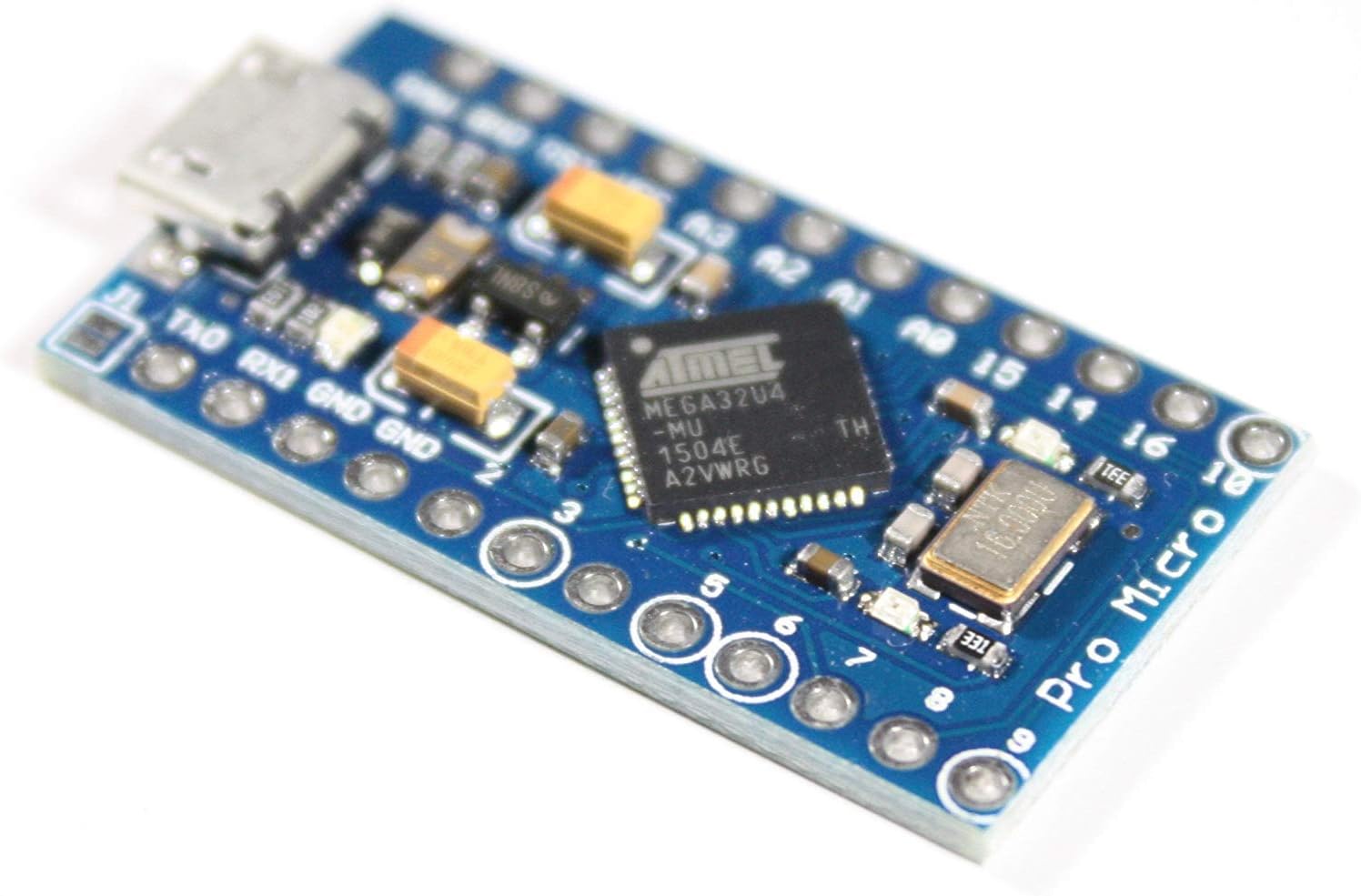 Paradisetronic.com Pro Micro Module with ATmega32U4, compatible with Arduino Leonardo Board, 5V, 16MHz, 1 piece / 5V - Image 3