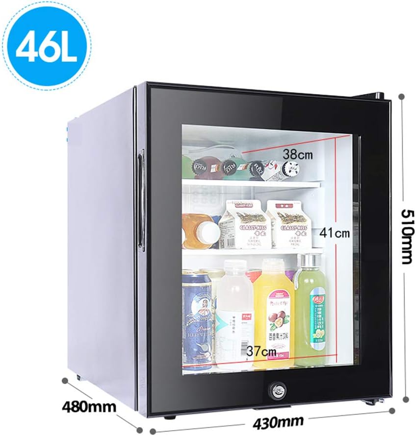 refrigerator Refrigerated with lock 46/62/95L capacity Single door energy-saving mute Food sample display Storage 0-10°C 0.5kw•h/24h