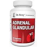 Dr. Berg Adrenal Glandular - Hormone Balance Formula That Supports Healthy Adrenal Function - Adrenal Support Supplement - 60 Capsules