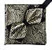 Men's Gold Jacquard Pattern Bow Tie Set Pocket Square For Party/Wedding Wear