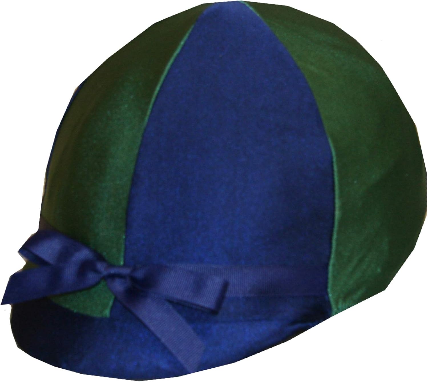 Equestrian Riding Helmet Cover Navy Blue and Hunter