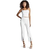 commando Women's Faux Leather 7/8 Split Front Pant