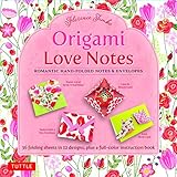 Origami Love Notes Kit: Romantic Hand-Folded Notes & Envelopes: Kit with Origami Book, 12 Original Projects and 36 High-Quality Origami Papers by Florence Temko