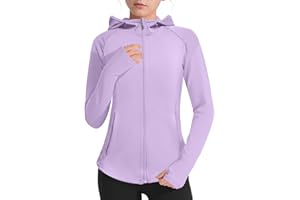 LIONJIE Girls Lightweight Jacket Long Sleeve Zip Up Athletic Hoodie Top Fishing Hiking Sun Protection Outwear