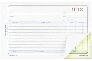 Blueline Requisitions 50 Carbonless Numbered Duplicates English 4-1/4-Inchx7-Inch (DC11)
