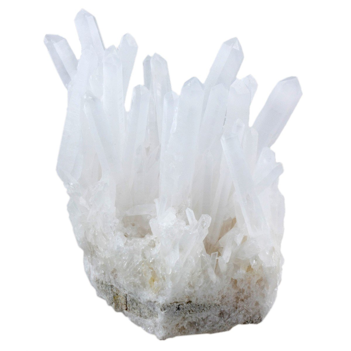 SUNYIK Natural Rock Quartz Crystal Cluster,Druzy Geode Specimen Gemstone Sculpture Sphere(0.2-0.3lb)