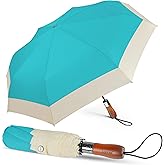 Lejorain Compact Golf Umbrella Large - 54inch Travel Big Portable Automatic Folding Umbrella Windproof for Men Heavy Duty 210T Dupont Teflon Coated Umbrella for Rain