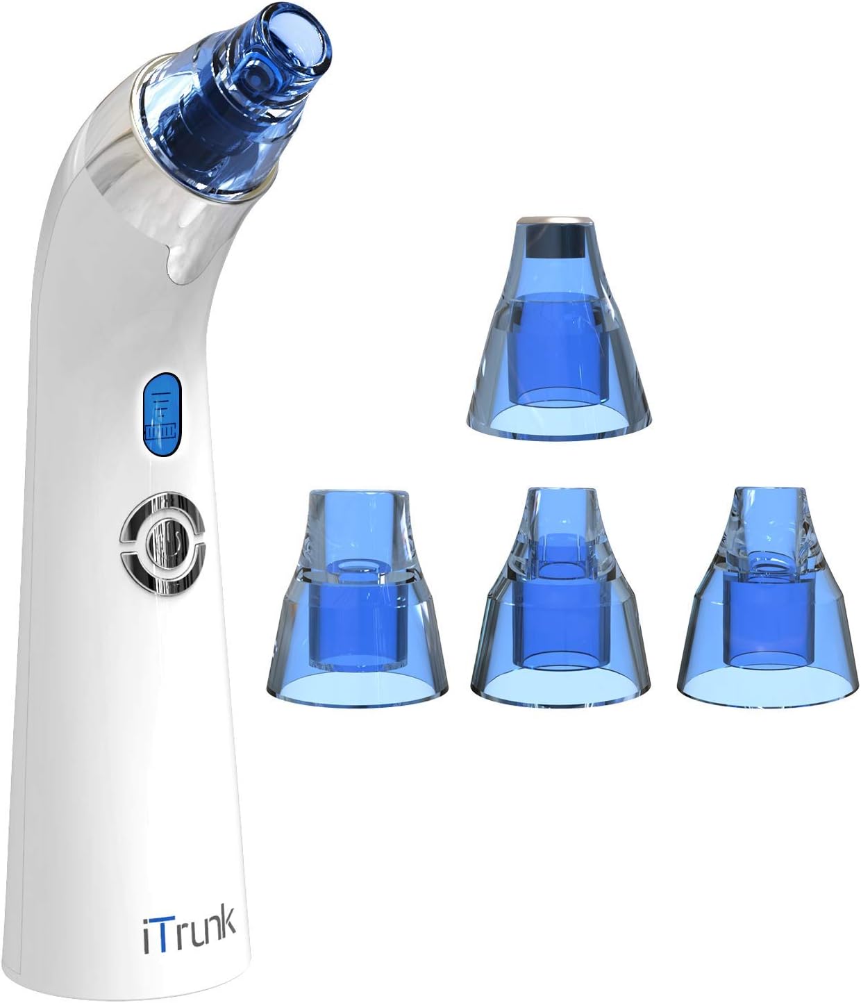 Blackhead Remover, iTrunk Electric Facial Pore Cleanser Comedo Extractor Tool with 4 Multi-Functional Probe, Rechargeable Blackhead Vacuum Suction Remover with LED Display for Facial Skin Clean