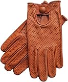 Riparo Motorsports Men's Genuine Leather Mesh Perforated Summer Driving Motorcycle Gloves