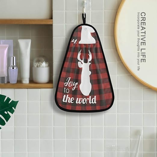 Amazon Com Alaza Decorative Hand Towels For Bathroom Christmas