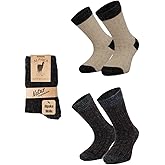 VENSHE Alpaca Wool Socks for Kids, Children Alpaca Wool Winter 2 Pairs Socks - Soft, Warm, and Cozy Crew Socks for Kids