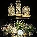 CYLAPEX 2 PACK Fairy Lights Battery Operated String Lights Outdoor, Firefly Lights 8 Modes 16.4ft 50 LED Copper String Lights Small Twinkle Lights with Remote for Christmas Bedroom Wedding Warm White