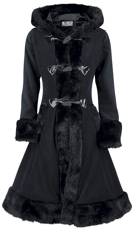 Poizen Industries Minx Coat Wintermantel schwarz