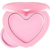lilybyred Luv Beam Cheek Balm | Heart-Shaped Korean Cream Blush, Semi-Matte, Healthy Glow, Long-Lasting, Blendable &amp; Buildable, Lightweight, Natural-Looking Color, 0.12 oz (02 Innocent Pink)