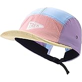 Gvatasz Short Brim Baseball Cap Men's 5 Panel Hats Multi Color Quick Dry Flat Bill Caps Waterproof Dad Hat Snapback Cadet Cap