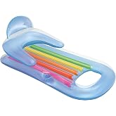 Intex King Kool 58802EP Inflatable Lounging Swimming Pool Float, Multi-Colored