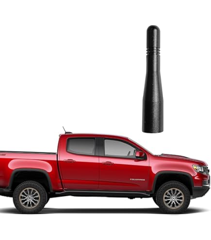 CravenSpeed Stubby Antenna For Chevy Colorado (2015-2019) - 4 Inch Billet Aluminum, No-Signal Loss