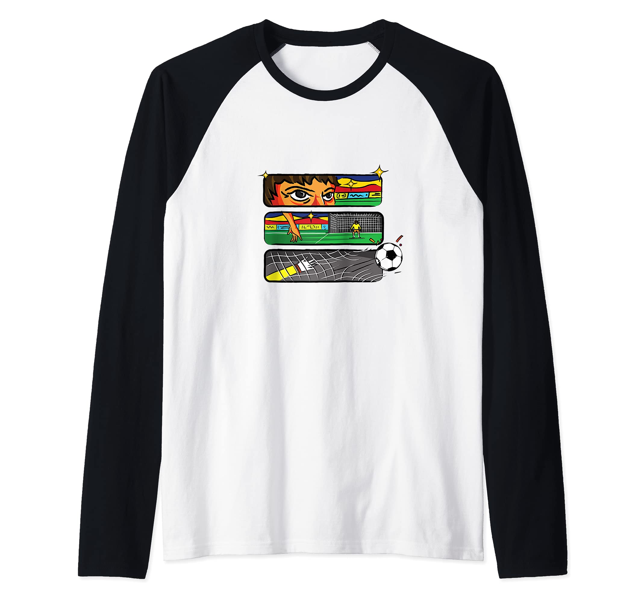 Flag Romania Raglan Baseball Tee