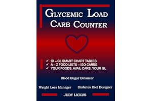 GLYCEMIC LOAD CARB COUNTER: GI–GL SMART CHART TABLES A–Z FOOD LISTS–ISO AVAILABLE CARBS YOUR FOODS, YOUR AVAILABLE CARBS, YOUR GL BLOOD SUGAR BALANCER, WEIGHT LOSS MANAGER, DIABETES DIET DESIGNER