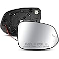 Mirror Glass with Blind Spot Detection Fits for Toyota RAV4 2013-2023 Tacoma 2016-2021, Right Passenger Side Rearview Mirror Lens with Heat Defogging Backing Plate Replace 87931-42E50