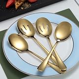 Kyraton Titanium Plating Serving Set 4 Pieces Spoons Slotted Spoons view 3