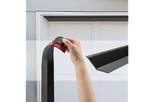 ALOPHOTY Garage Door Seal Top and Sides - 36 Ft Garage Door Weather Stripping Side Seal, Heavy Duty Weatherproof TPE, Insulates, Prevents Drafts, Easy Installation for Homeowners and DIYers