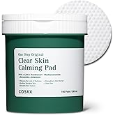 COSRX OneStep Original Clear Skin Calming Pad, 100 Pads, Dual-Sided Facial Pad for Soothing, Barrier Strengthening & Gentle E