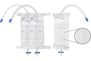 HALSTED HEALTH Leg Bag Urinary Drainage Bag for Men Pack of 3 Easy-Tap Catheter Bags 1000 ml 32 Oz, One Side Cloth Fabric Straps to Attach to Your Leg, Anti-Reflux Valve, Advanced Flip Drain for Easy Disposal