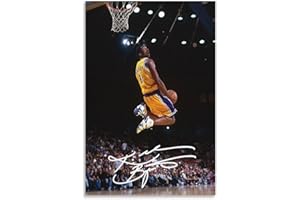 generic Wall Posters Basketball Posters Kobe Bryant Dunk Motivational Posters Home Posters Bedroom Decor Painting Canvas Wall Art Living Room Posters Gifts 12x18inch(30x45cm), Unframe-style-1