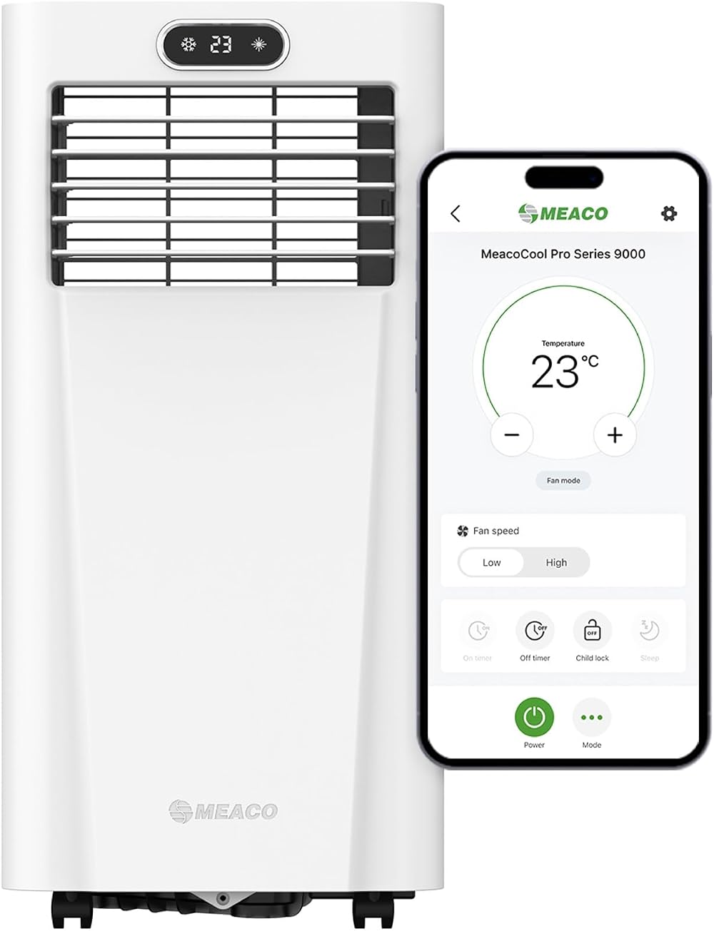 Meaco MeacoCool Pro Series 9000 Portable Air Conditioner Wi-Fi App Energy