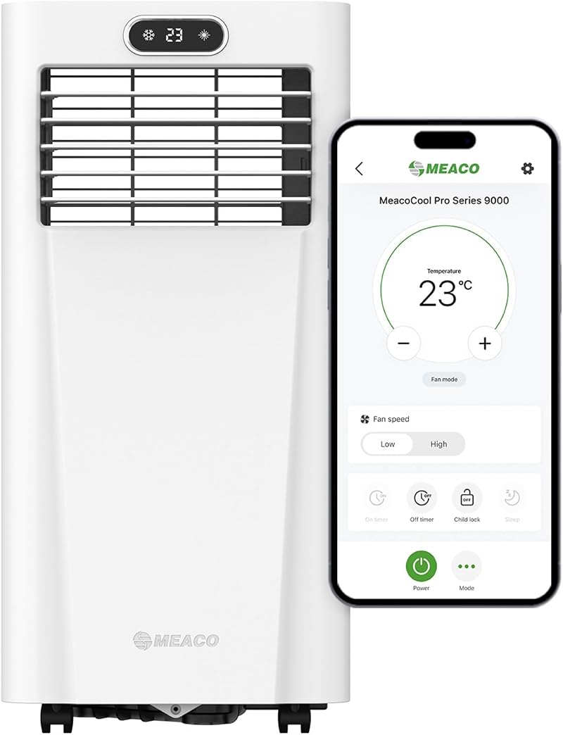 Meaco MeacoCool Pro Series 9000 Portable Air Conditioner Wi-Fi App Energy