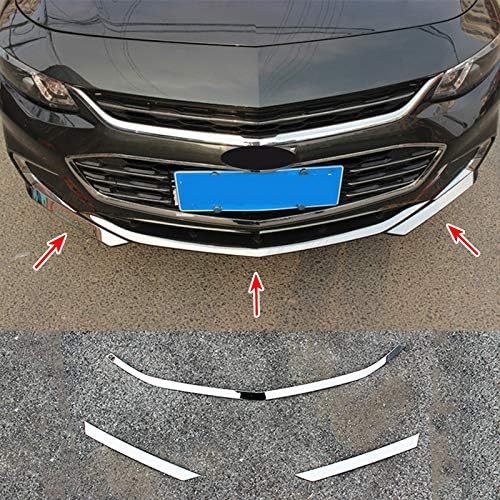 Vivona For Chevy Chevrolet Malibu 2016 2017 2018 Chrome Front Bumper Grille Cover Trim Light Accent Insert Protector Molding Garnish