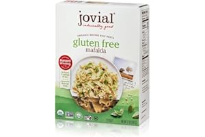 Jovial 100% Organic Gluten Free Brown Rice Mafalda - Mafalda Pasta Noodles, Healthy Pasta, Whole Grain Pasta, Organic Pasta, Gluten Free, Dairy Free, Cooks Firm, Made in Italy - 12 Oz