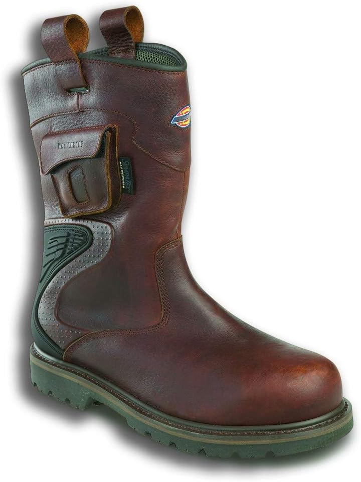 Dickies Workwear Slip On Rigger Boots - Texan Size7 UKBrown