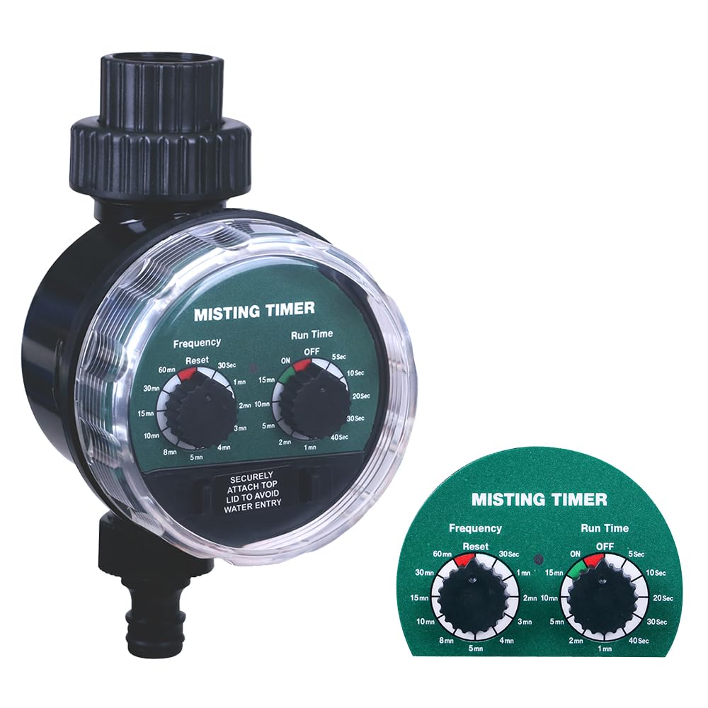 Aqualin Misting Water Tap Timer Garden Irrigation System Controller Seconds Watering Computer Waterproof