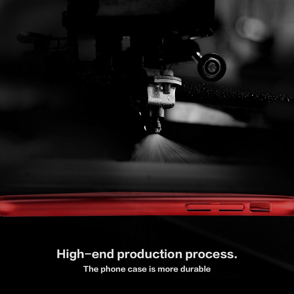 iPhone 7 / 7Plus Case, MeanLove Pro Elegent Ultra Slim Hard Case Cover for Apple iPhone 7 / 7PLus (Metal Plate Inside for Magnetic Car Mount) (Red, For iPhone 7)