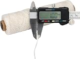 G2PLUS 100M Beige Cotton Twine 1.0mm 3-Ply Butchers String for Crafts & Kitchen view 3