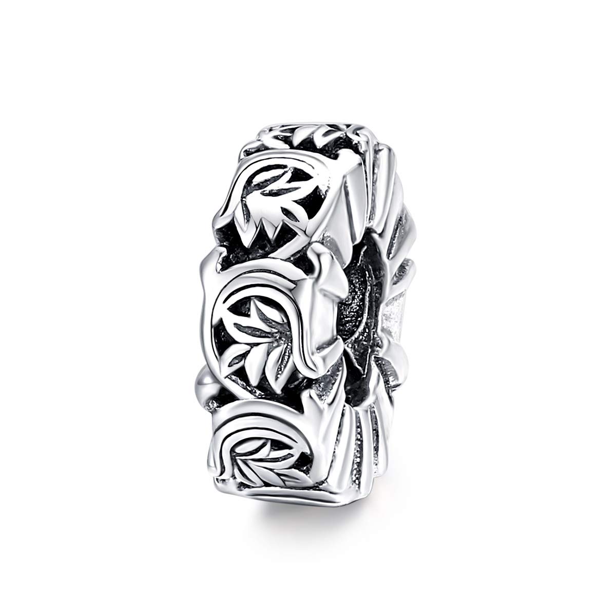 Bijoux Blu Genuine 925 Sterling Silver Vintage Vines Charm for Original Luxury Bracelet make Brand Female silver Jewellery
