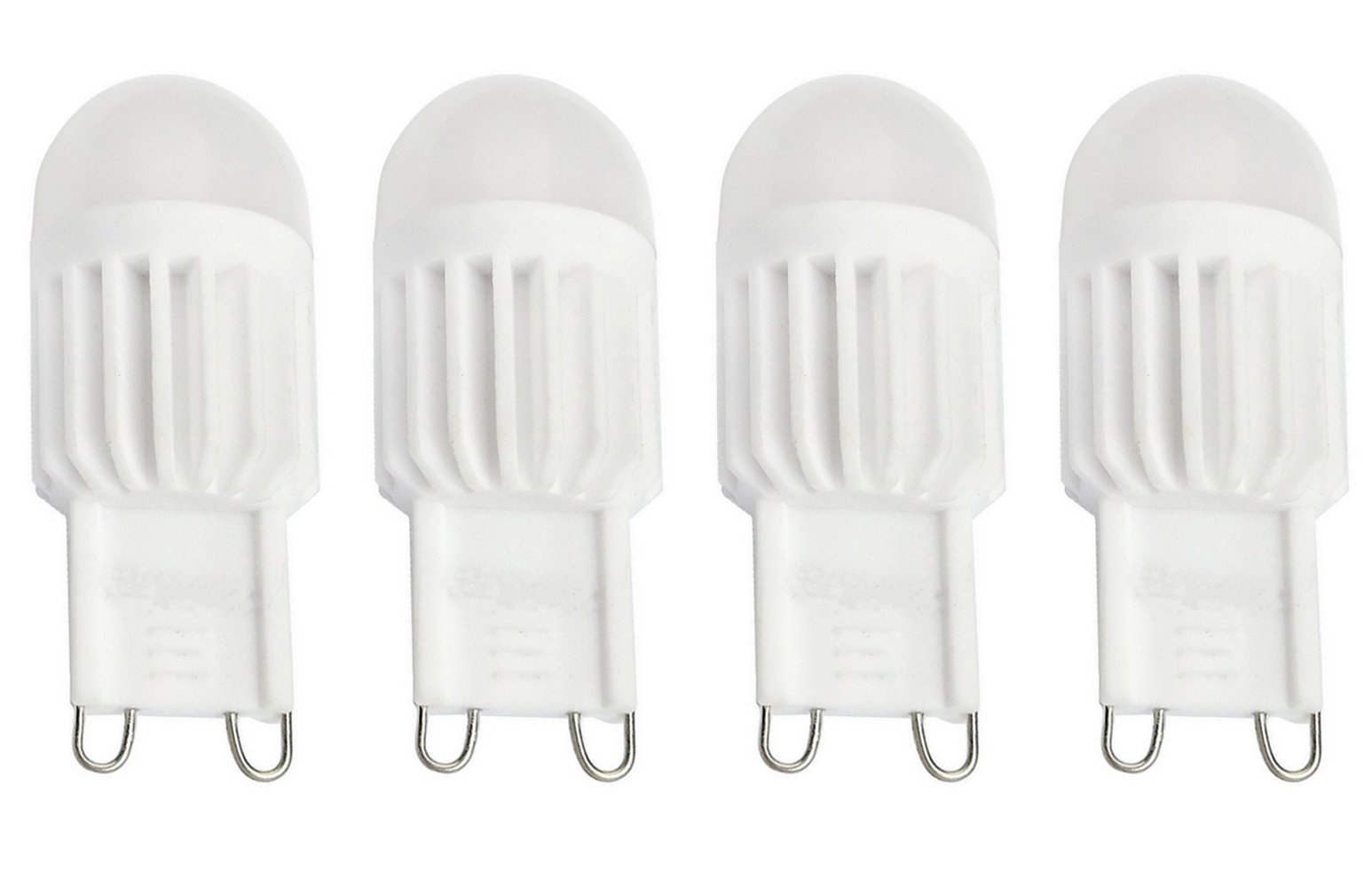 SFTlite [ 4 Pack ] G9 LED Bulbs Energy Saving Bulbs Dimmable 3 Watt - Super Bright Cool White LED Lamps [Equivalent to 30W Halogen Bulb 360 Degree Beam Angle 300Lm CRI>85]