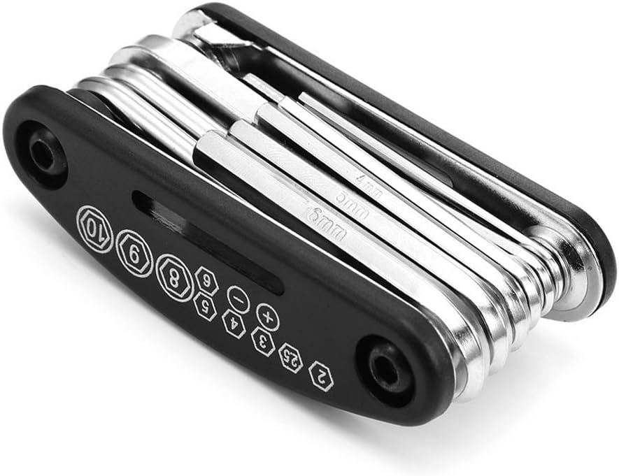 Olyeem Bicycle Tool Kit, Motorcycle Portable 16 in 1 Cycling Multifunctional Repair Tool Set : Sports & Outdoors