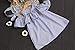 Summer Children Girls Dress Sleeveless Blue Striped Ruffles Dress + Headband 2PC Fashion Clothes for Girls