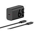 Motorola TurboPower 68W USB-C Wall Charger + 3.3ft 6.5 Amp E-Marked Cable, GaN Tech, Fastest for Moto G Stylus (2025), Motorola Edge+ (Plus) 2022/2023,Edge 2023/2024,Razr+ (Plus) 2024, PD Devices