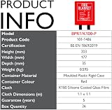 Firechief BPR1 K100-P Fire Blanket 1.1m x 1.1m Rigid Case Red view 2