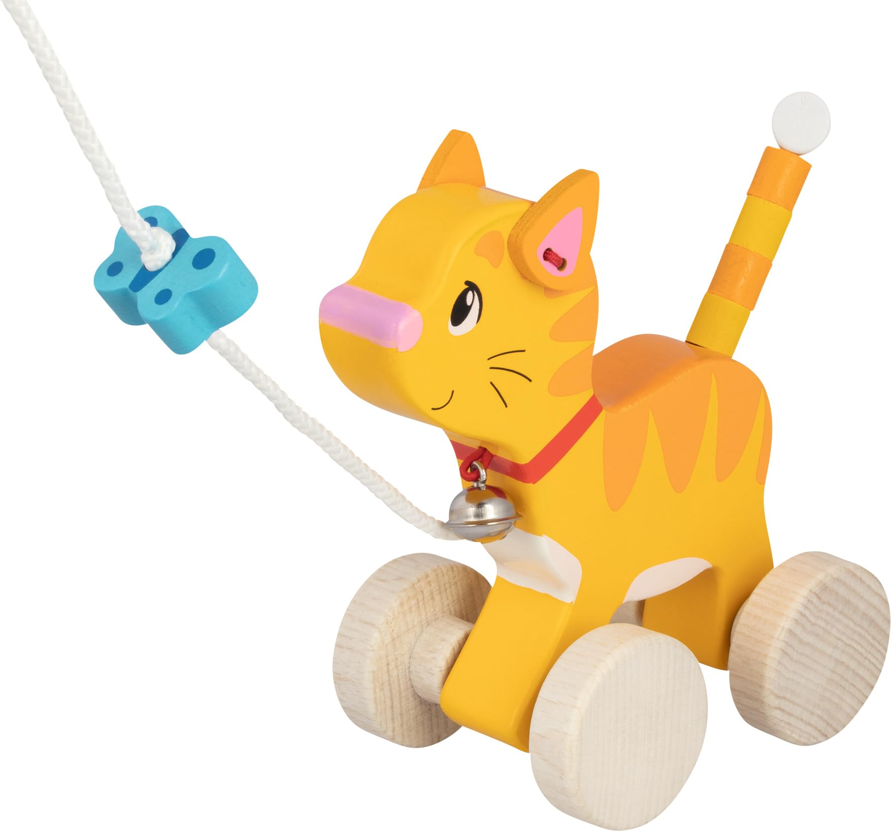 Goki - Drag Cat Balls for Babies, Colour (Multicoloured) (54896)
