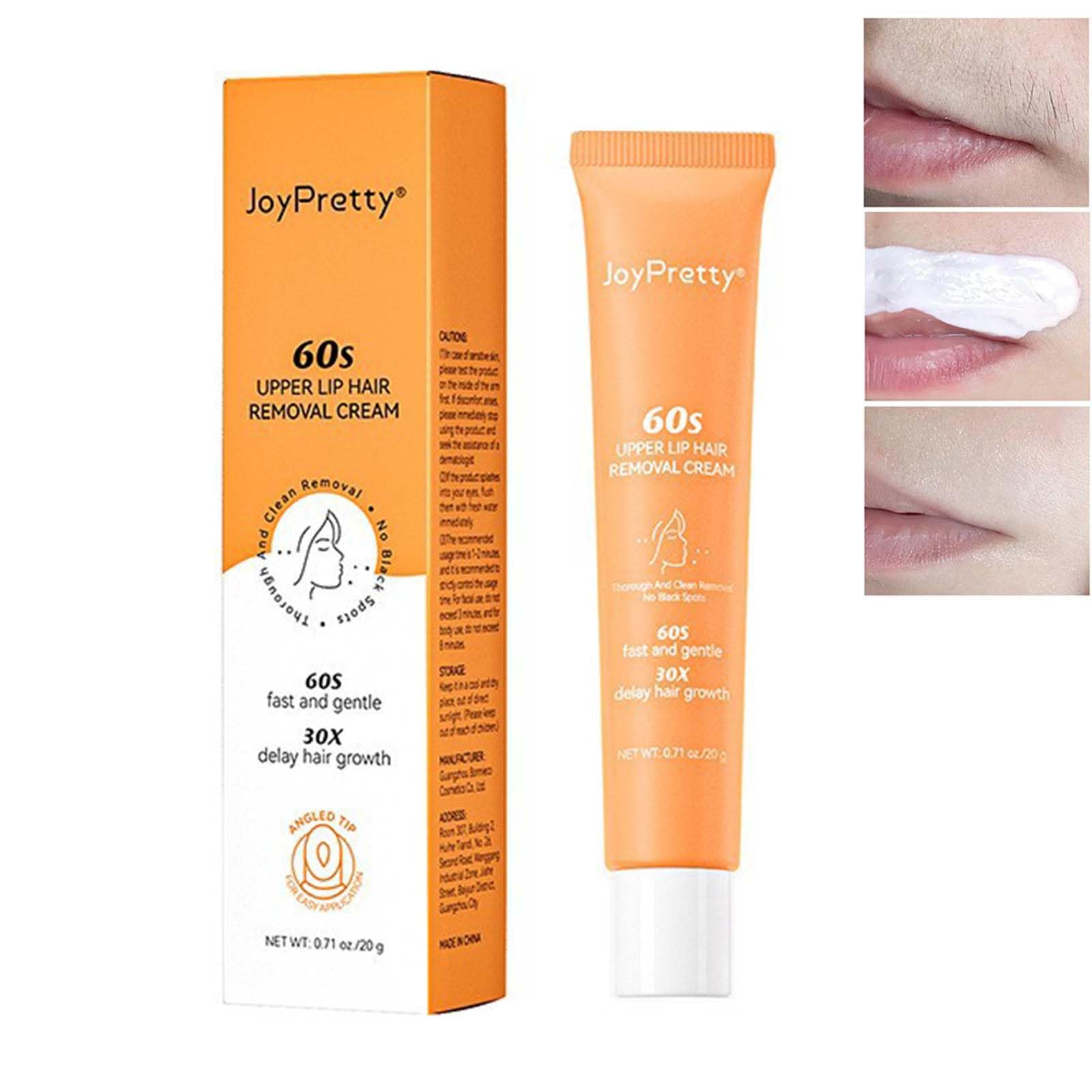 Facial Hair Removal Cream,Upper Lip Hair Removal,Extra Gentle Formula For Face,Fast-Working for Face, Eyebrow, Upper Lip and Chin,Painless Depilatory Cream Suitable for All Skin Types.1.71 oz